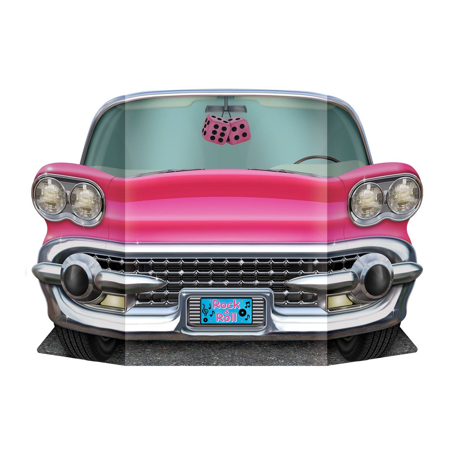 Beistle Pink Convertible Photo Prop - 50's/Rock & Roll | Party Supply