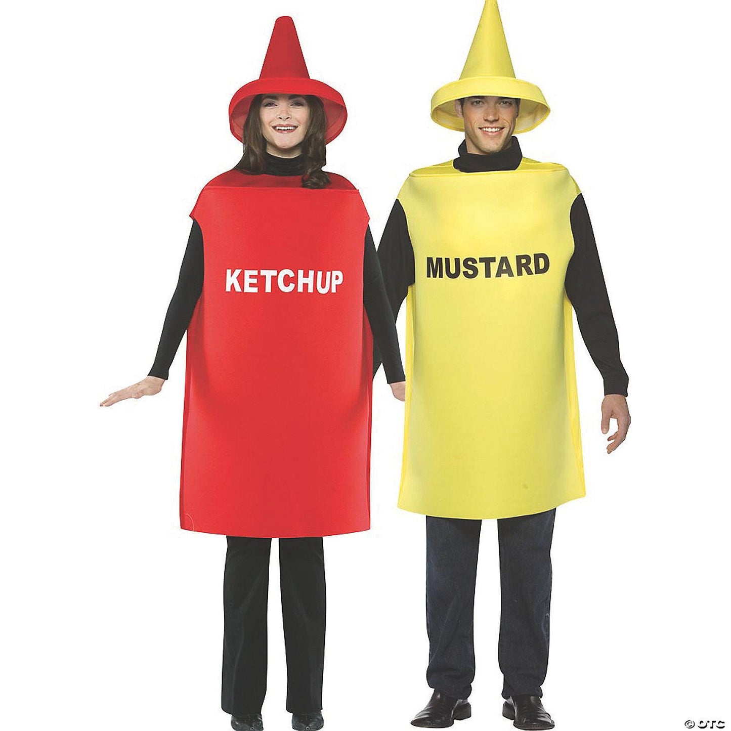 Unisex | Adults Ketchup and Mustard Couple Costumes