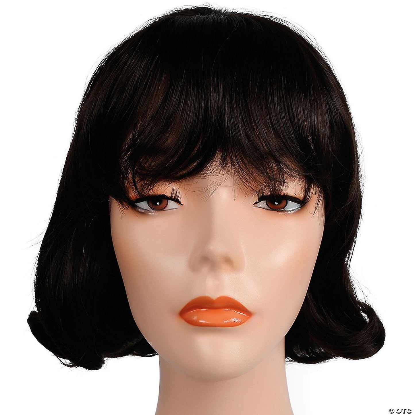 Womens Brown 60s Short Lucy Flip Wig | Brown-Medium