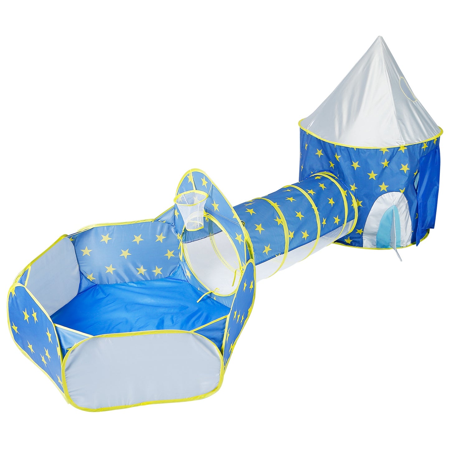 3 In 1 Child Crawl Tunnel Tent Kids Play Tent Ball Pit Set Foldable Childre 5238