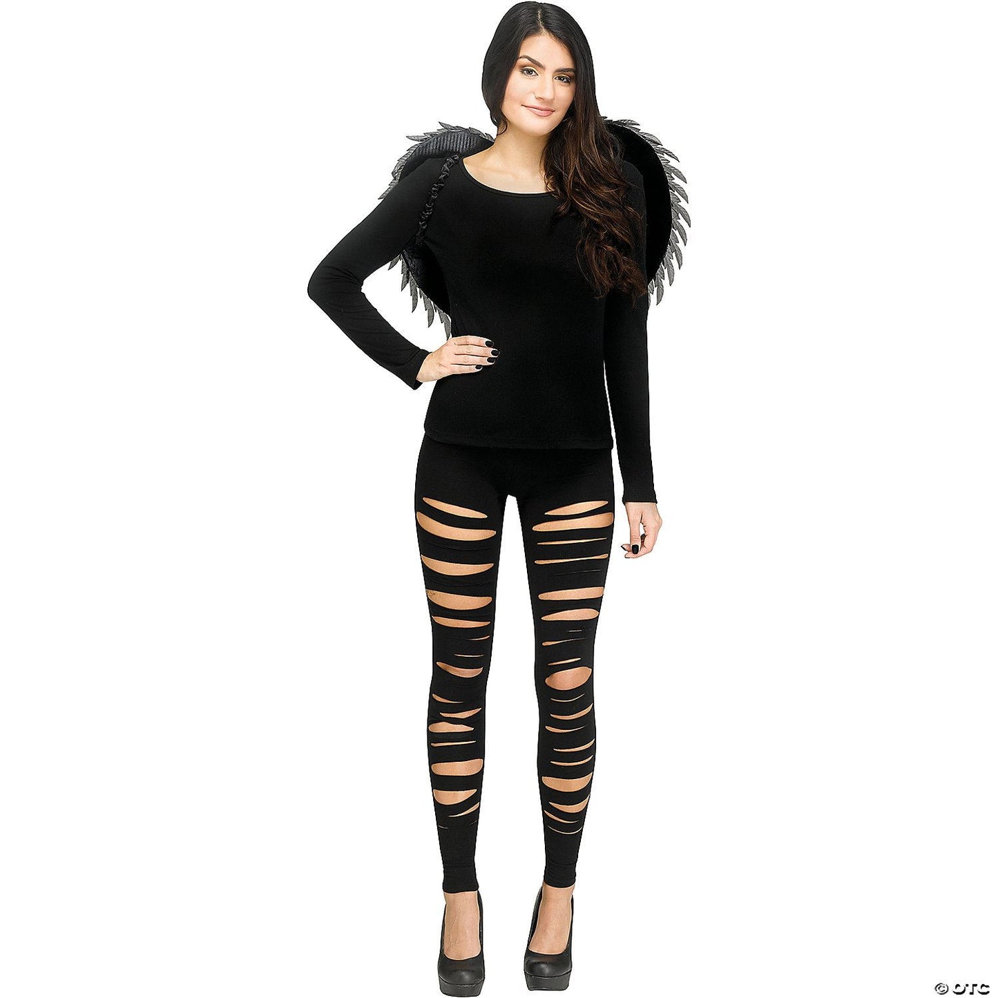 Metallic Angel Wings | Black-Metallic