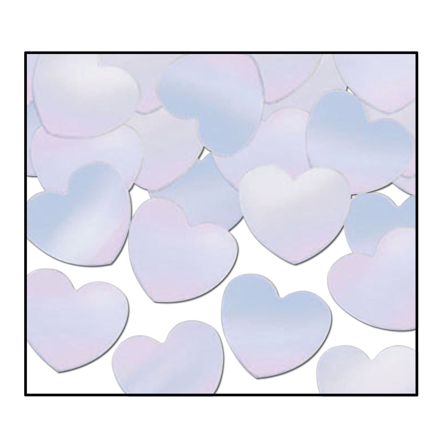 Beistle Opal Fanci-Fetti Hearts - General Occasion | Party Supply | Decoration