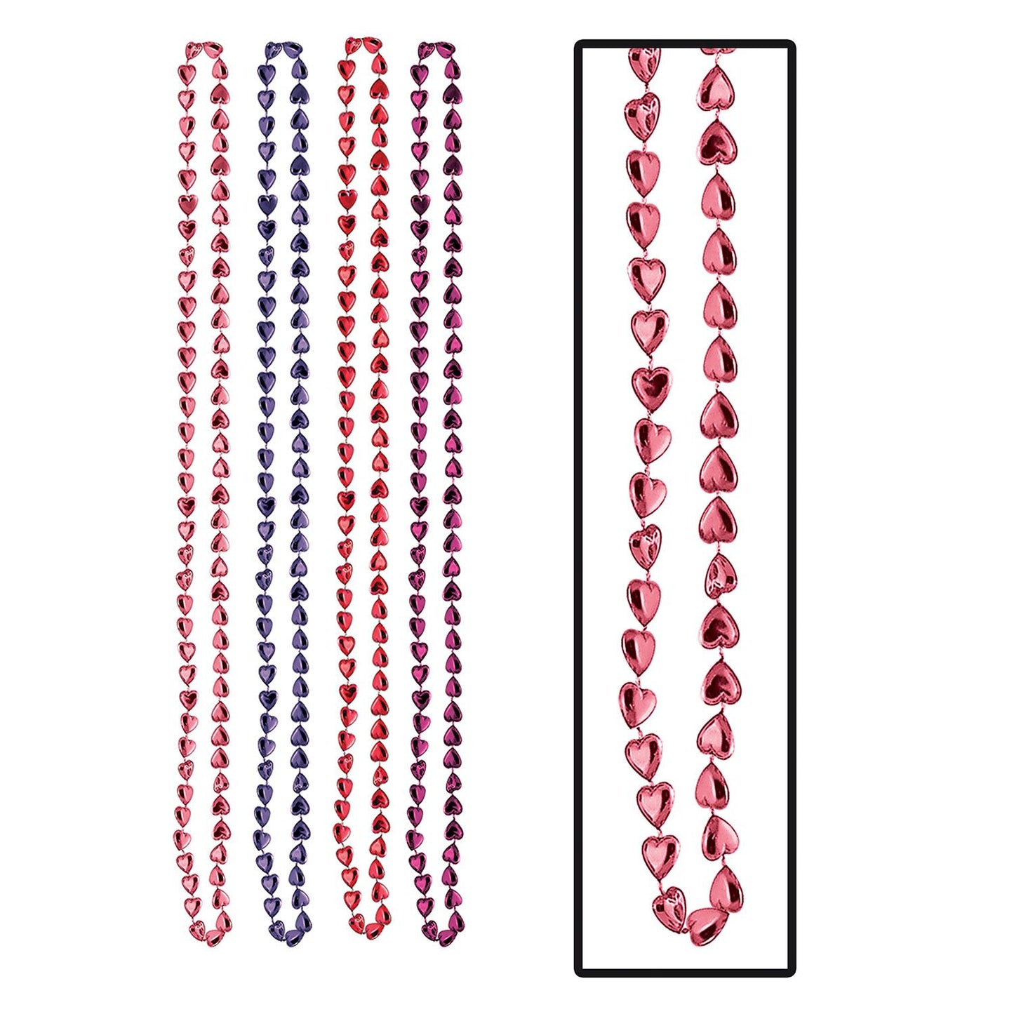 Beistle Candy Heart Beads - Valentines | Party Supply | Decoration