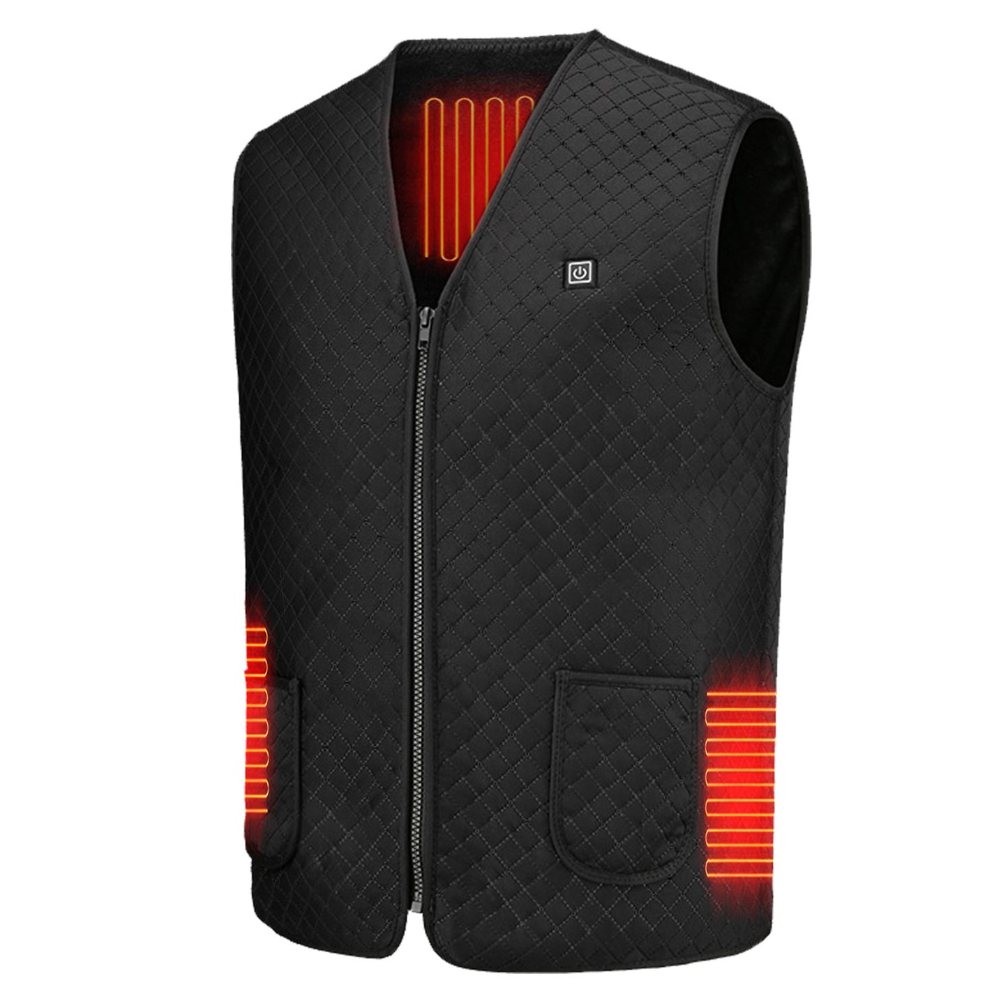 Heat Jacket Vest 3 Heating Gear Adjustable USB Heated Vest Warm Heat Coat V 6057