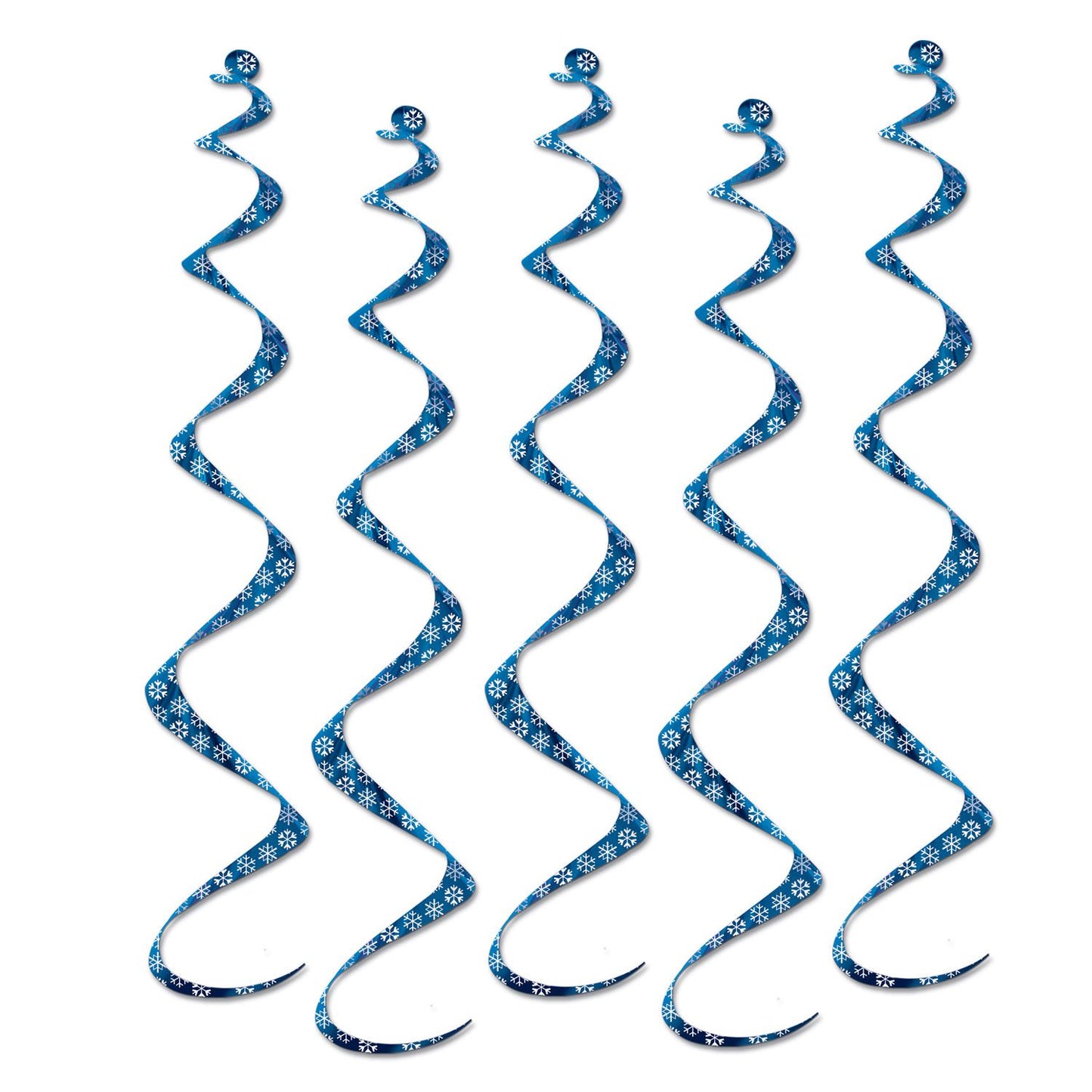 Beistle Printed Snowflake Twirly Whirlys - Christmas/Winter | Party Supply