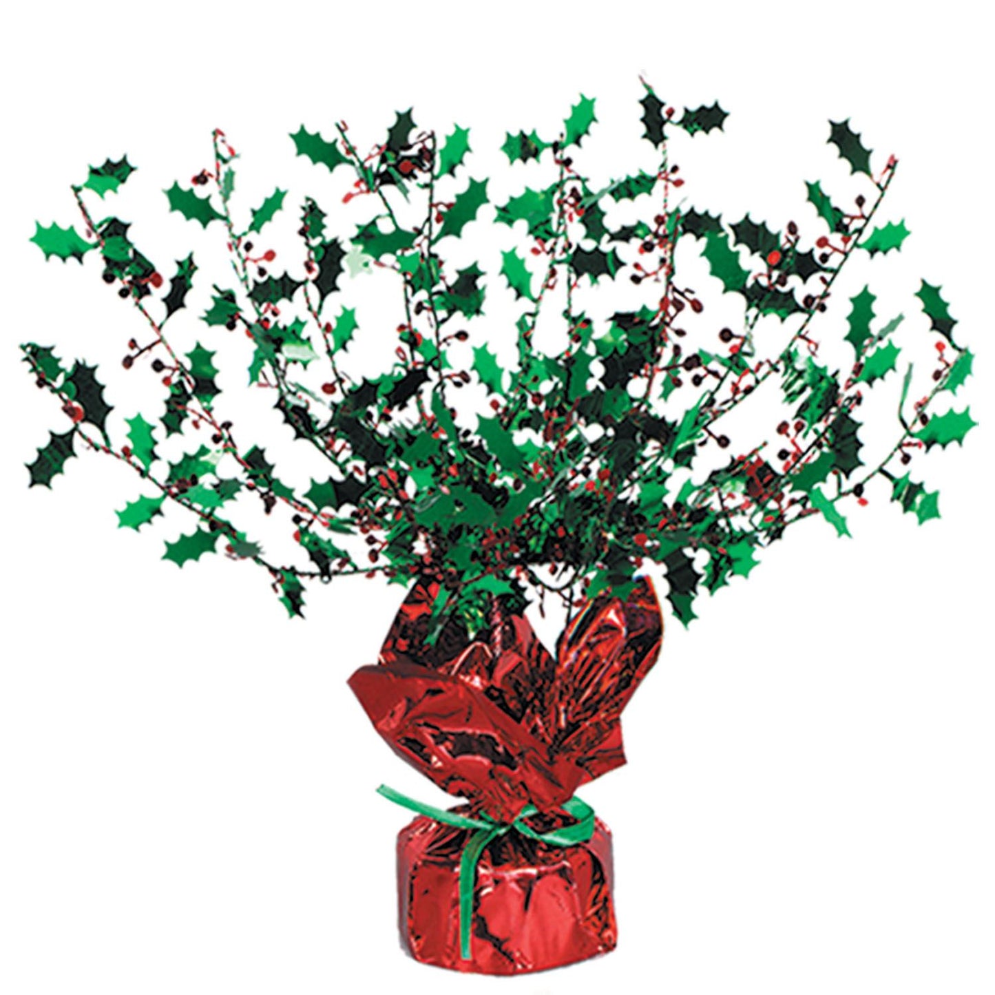 Beistle Holly Berry Gleam N Burst Centerpiece - Christmas/Winter | Party