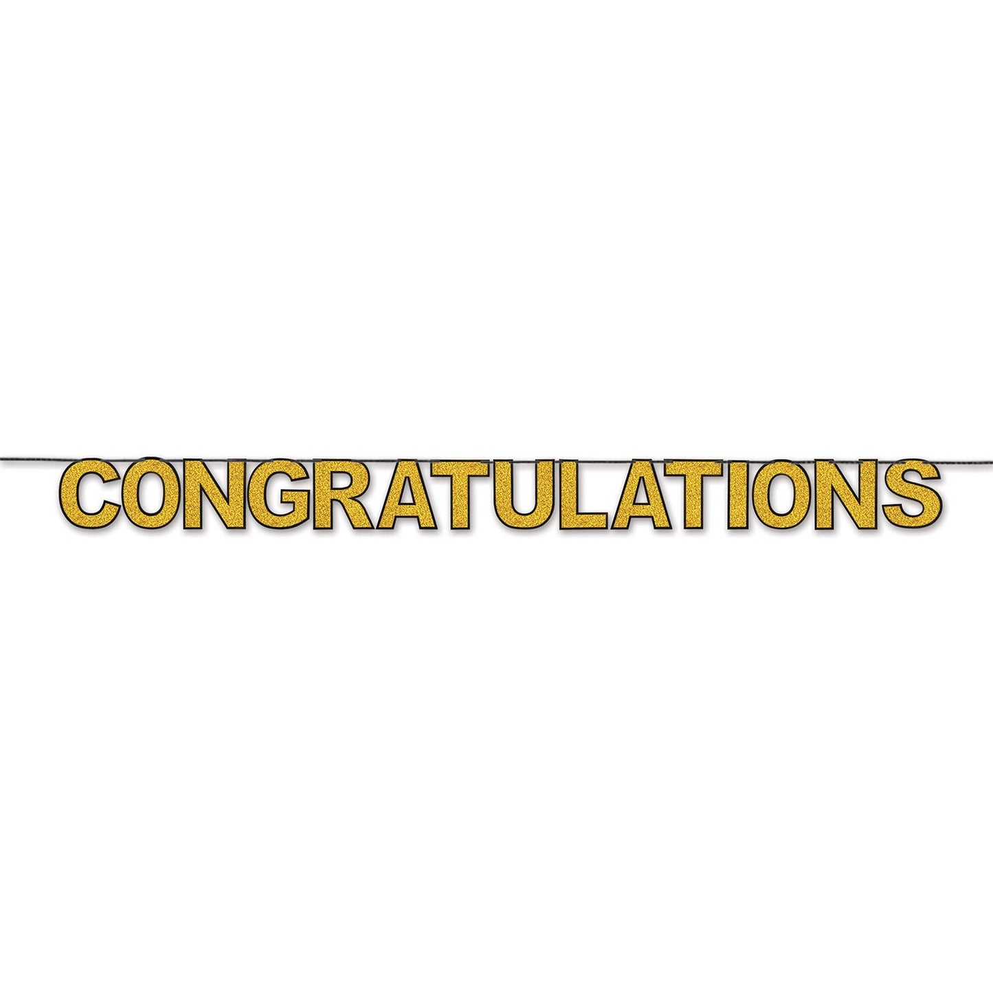 Beistle Congratulations Streamer - Graduation | Party Supply | Decoration