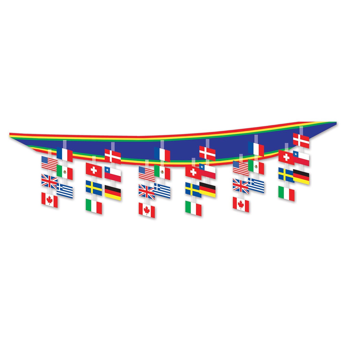 Beistle International Flag Ceiling Decoration | Party Supply