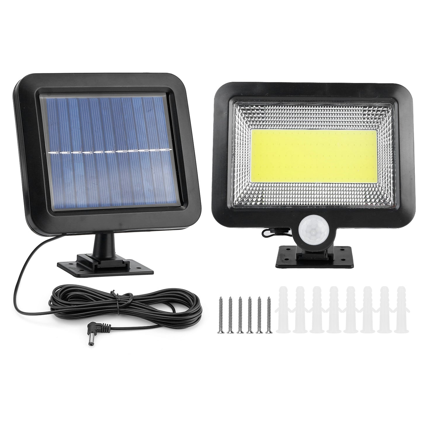 Solar Powered Wall Lights Outdoor 100 LED Beads Motion Sensor Lamp IP65