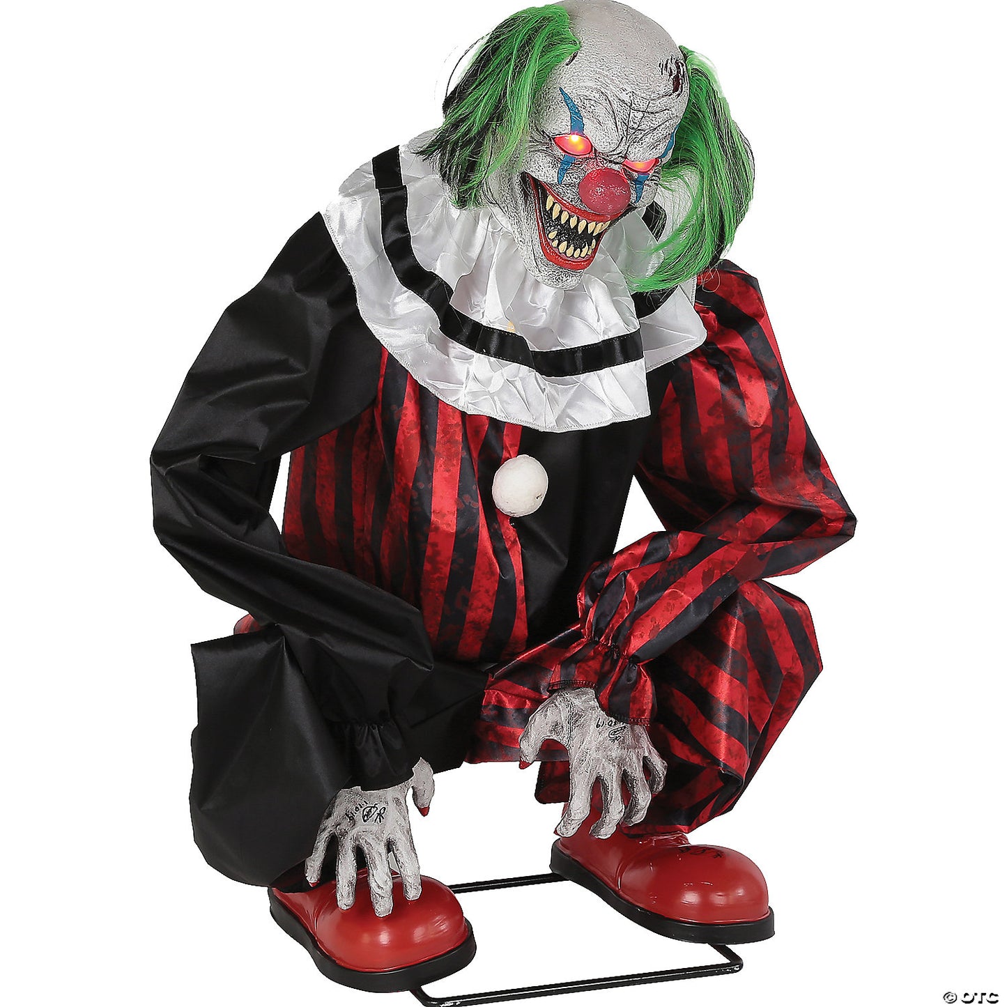 Animated Crouching Red Clown Prop