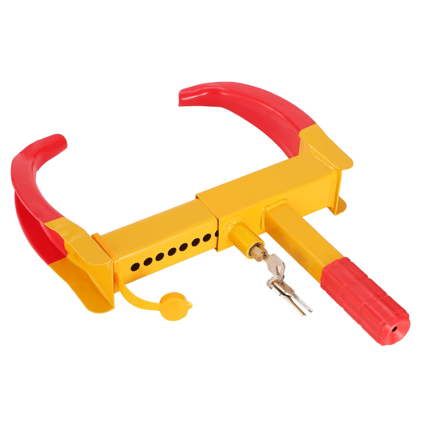 Heavy Duty Wheel Clamp Anti-Theft Adjustable Tire Lock w/3 Keys for Cars