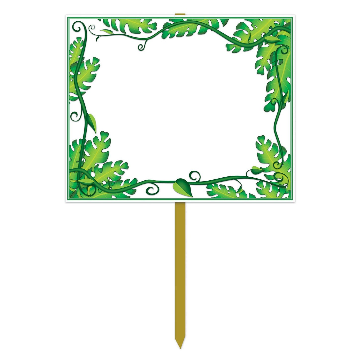 Beistle Blank Jungle Yard Sign | Party Supply | Decoration