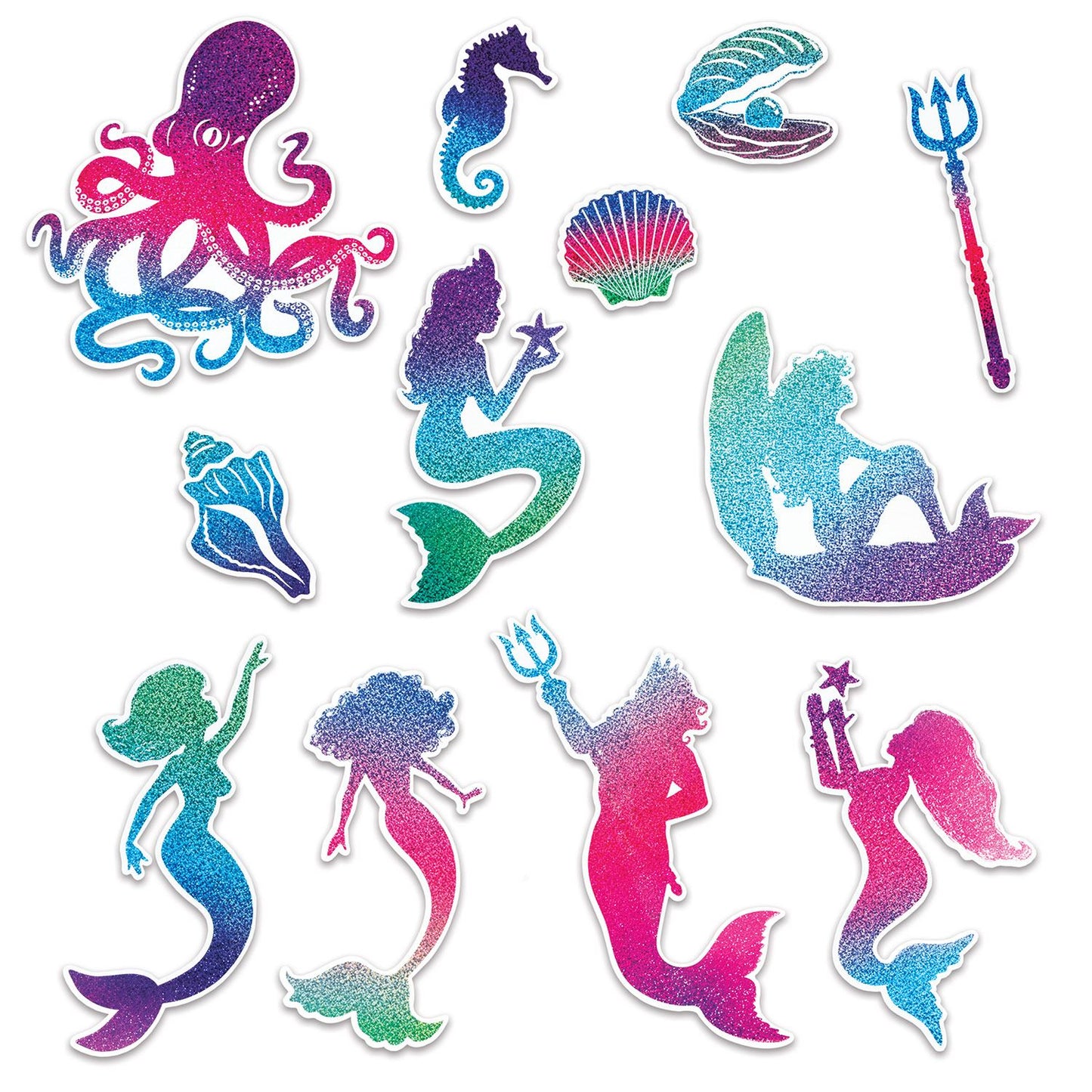 Beistle Mermaid Cutouts | Party Supply | Decoration