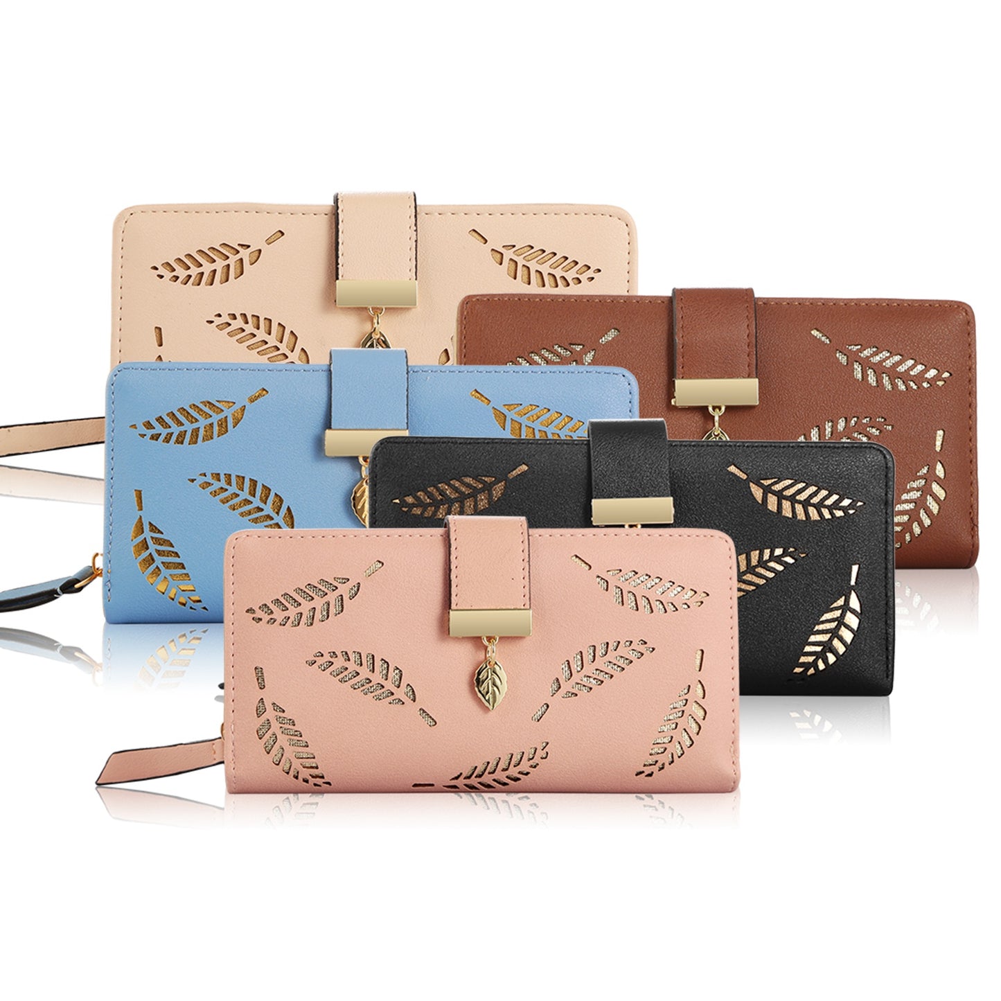 Women Wallet PU Leather Lady Long Purse Phone Clutch Case Credit Card Holder 11