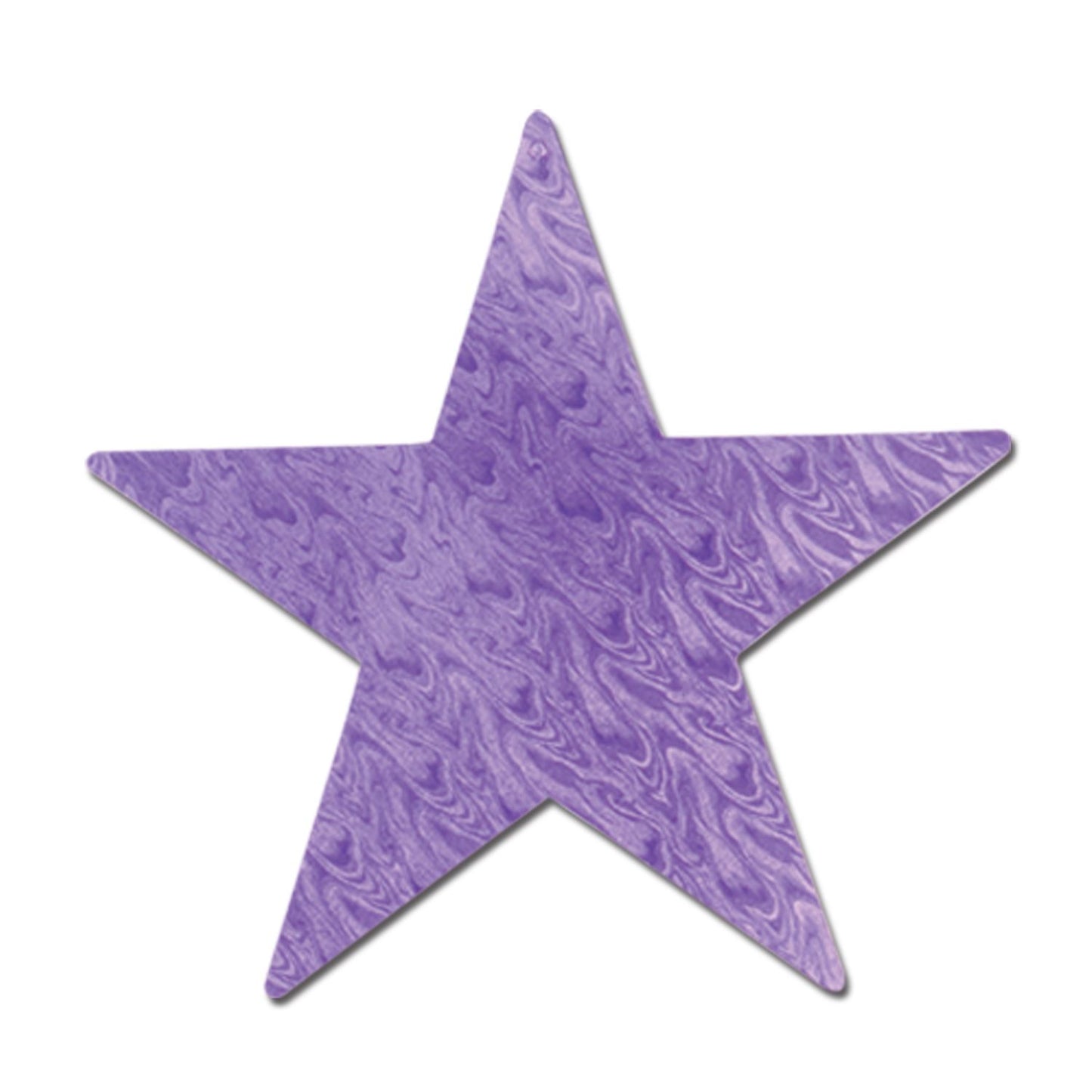 Beistle Purple Embossed Foil Star - Princess | Party Supply | Decoration
