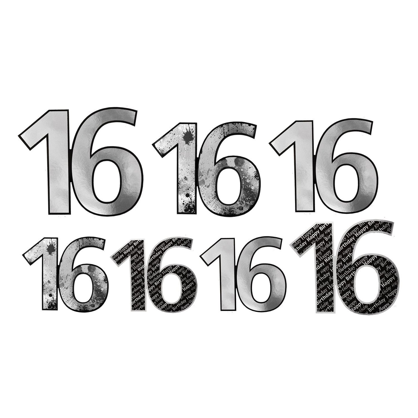 16 Foil Cutouts