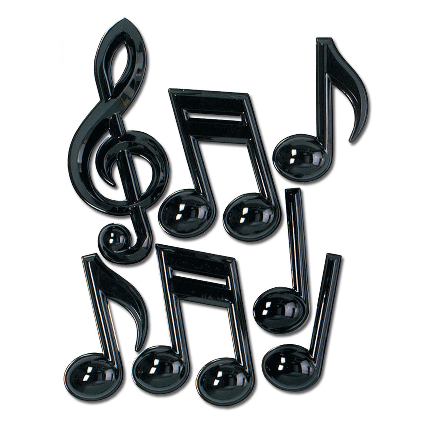 Beistle Black Plastic Musical Notes - Music | Party Supply | Decoration