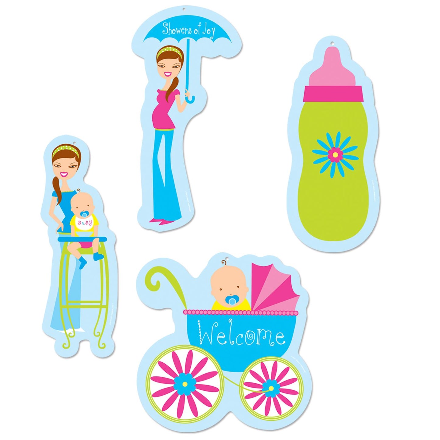 Beistle Showers of Joy Cutouts - Baby Shower | Party Supply | Decoration