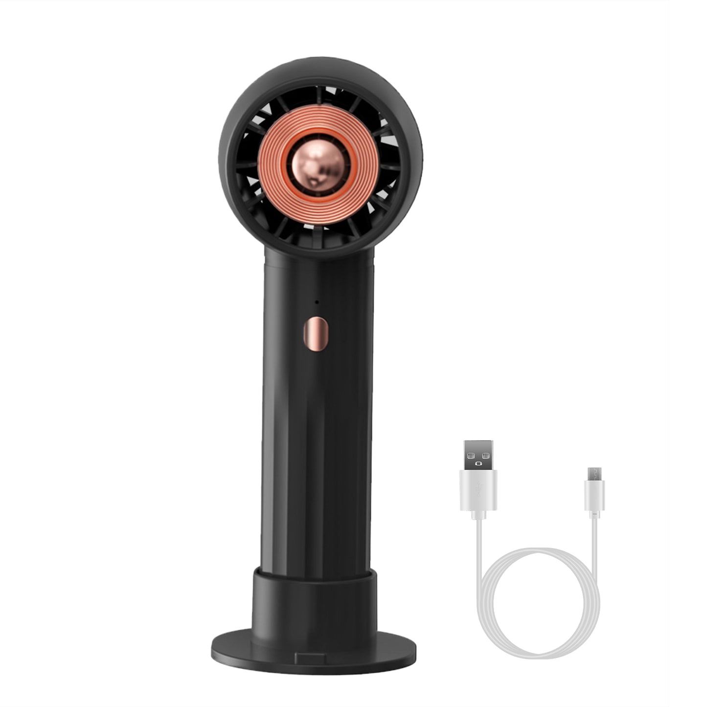 Portable Handheld Fan Rechargeable Pocket Personal Fan Quiet Desk Phone Holder