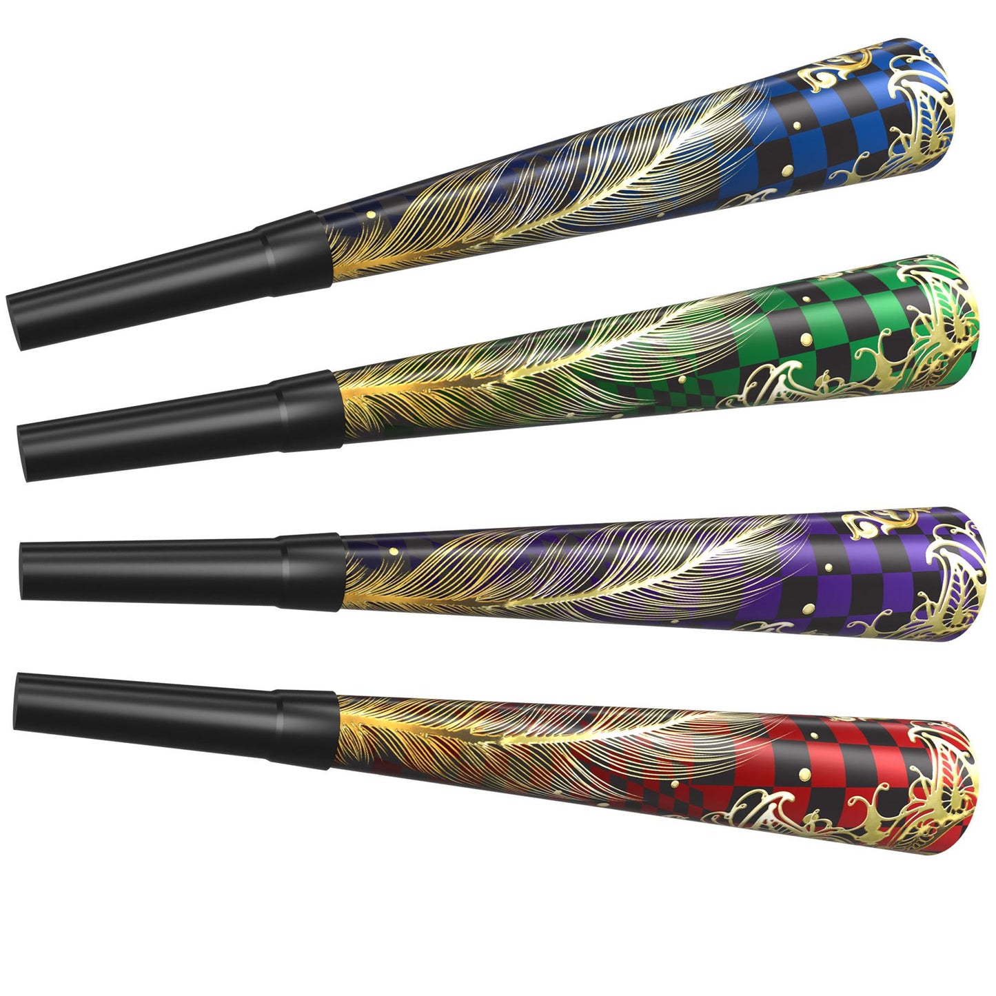 Beistle Midnight Masquerade Horns - New Years | Party Supply | Decoration