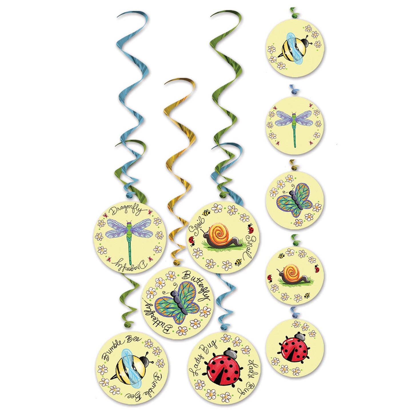 Beistle Garden Friend Whirls - Baby Shower | Party Supply | Decoration