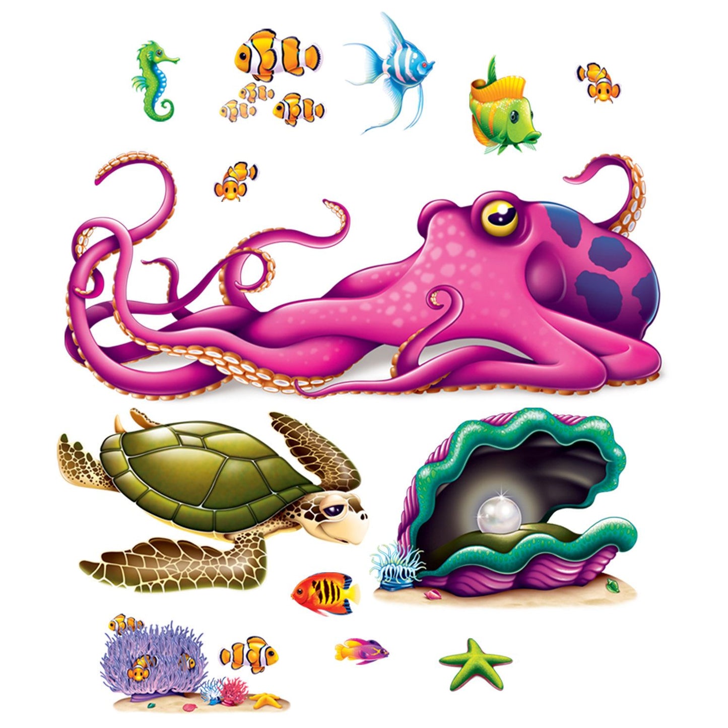 Beistle Sea Creature Props - Under The Sea | Party Supply | Decoration