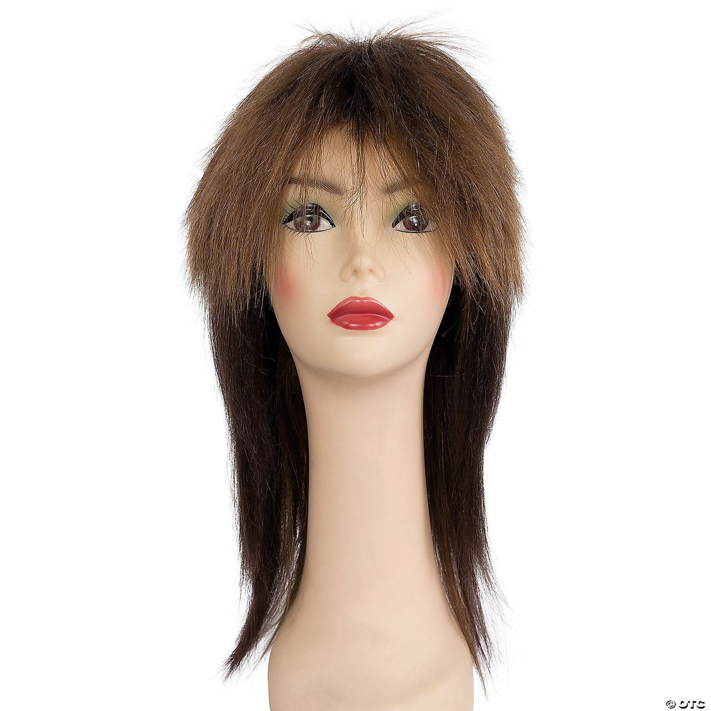 Mid-Length Punk Wig Lt Brown/Medium Brown | Light Brown