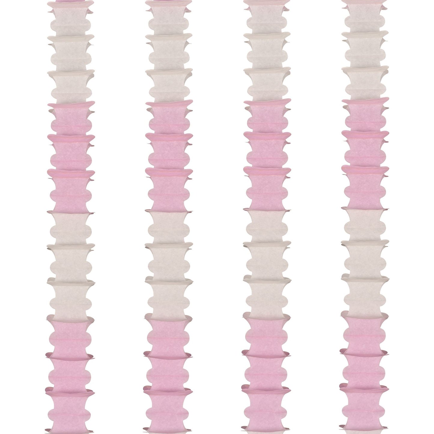 Beistle Ceiling Drops - Pink and White - General Occasion | Party Supply