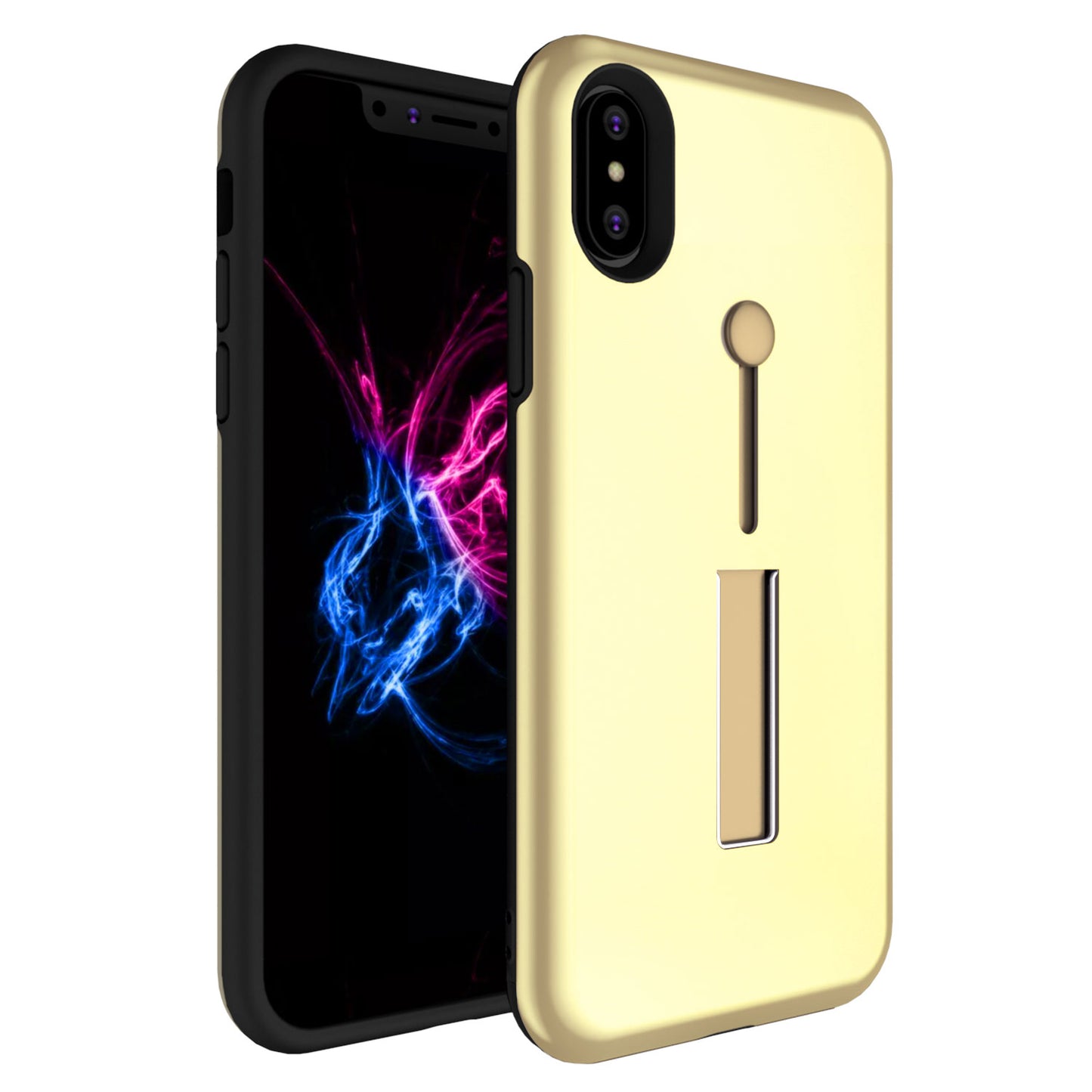 Finger Strap Phone Case for iPhone X Drop-protection Finger Ring Rugged Pho 1298