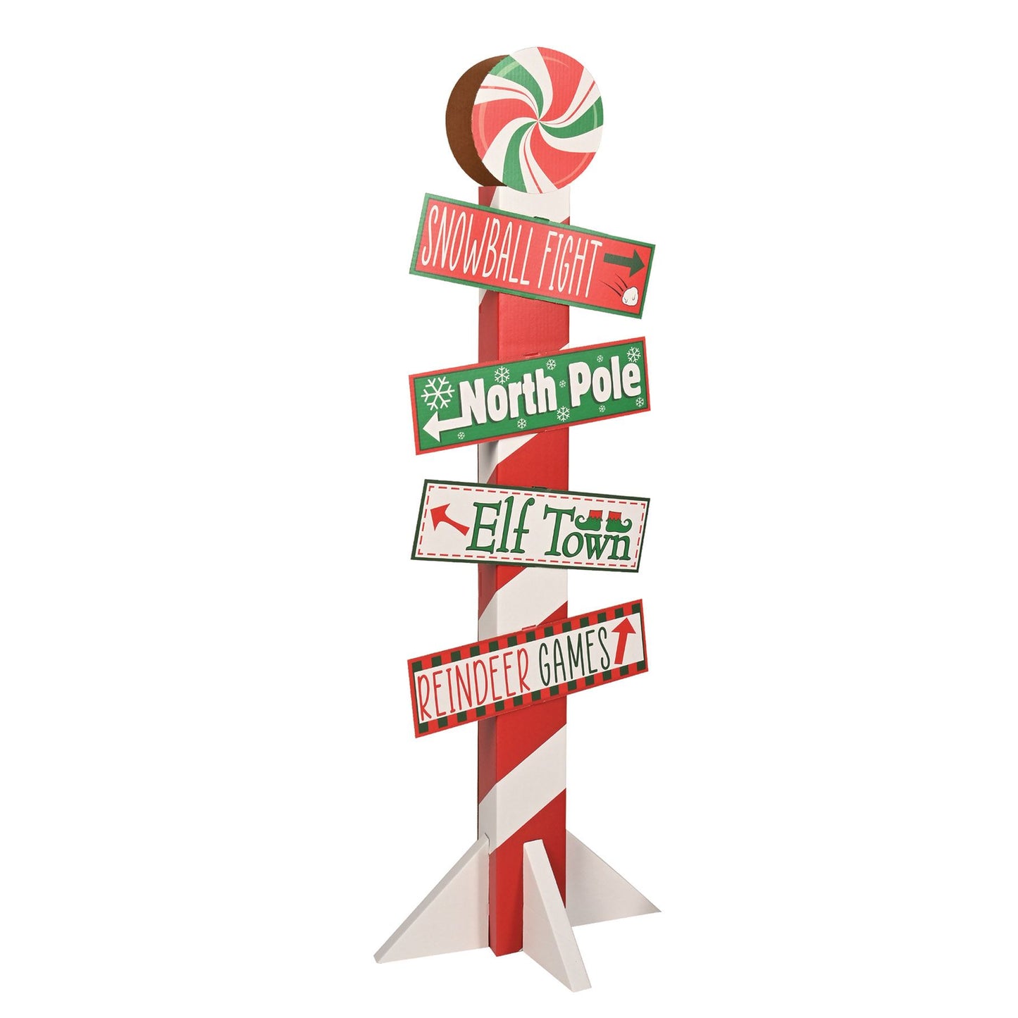 Beistle 3-D North Pole Directional Post Prop - Decoration for Christmas / Winter