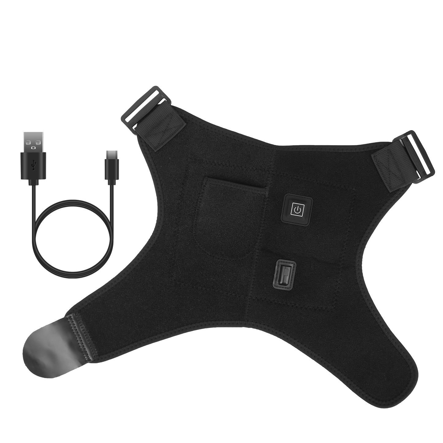 Heated Shoulder Brace Electric Heating Pad Therapy Shoulder Heating Wrap
