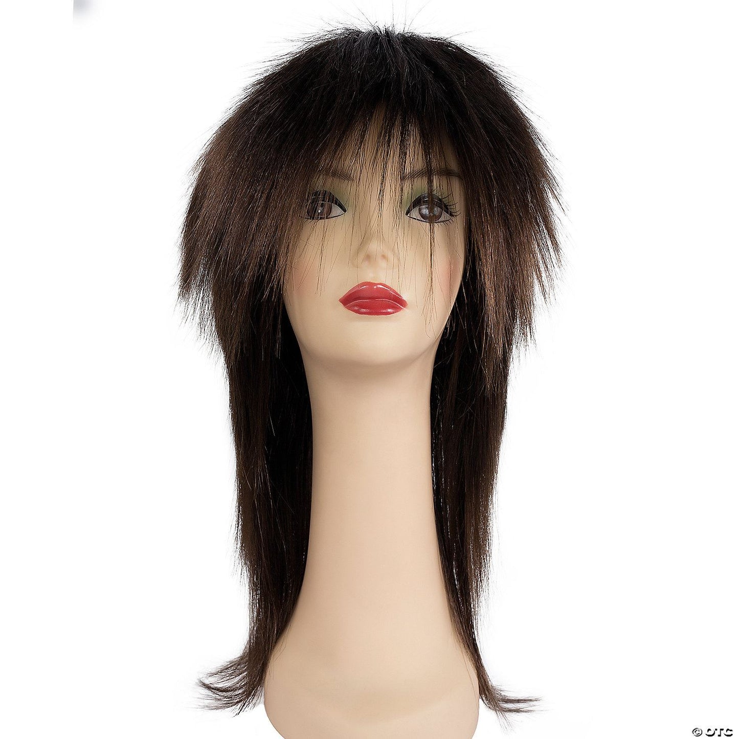 Mid-Length Punk Wig Brown