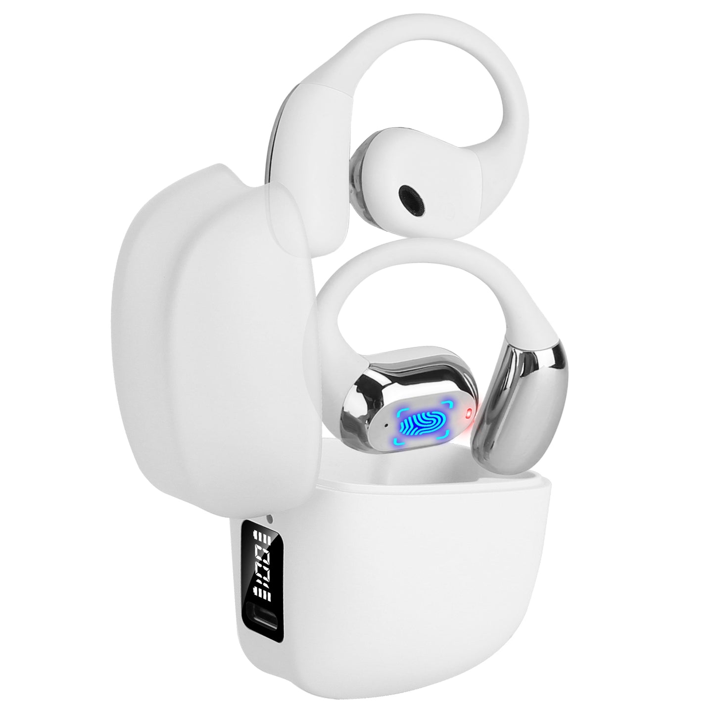 Wireless V5.4 Open Ear Earbuds with Earhook LED Display Charging Case IPX5 9880