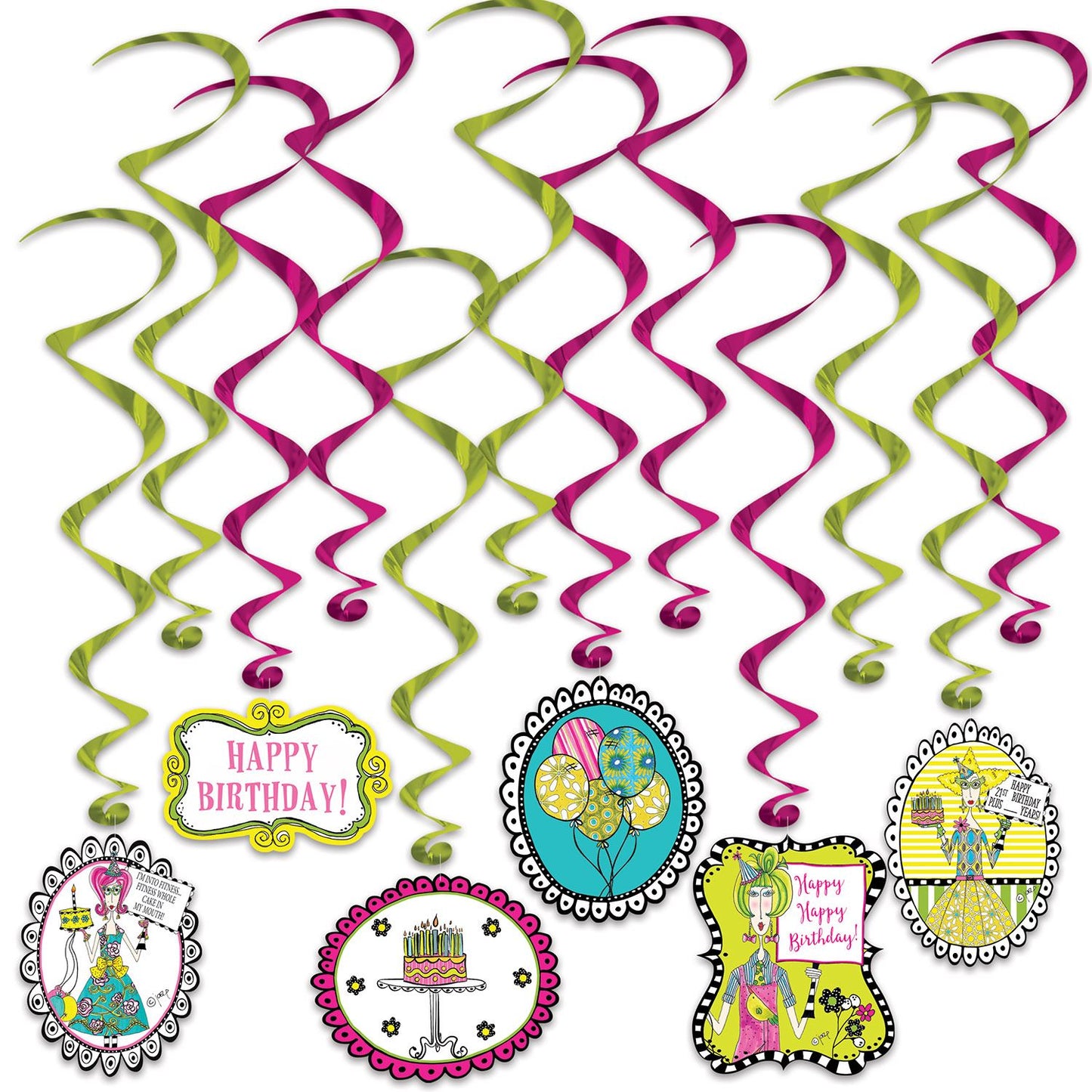 Beistle Dolly Mamas's Adult Celebration Whirls - Dolly Mama | Party Supply