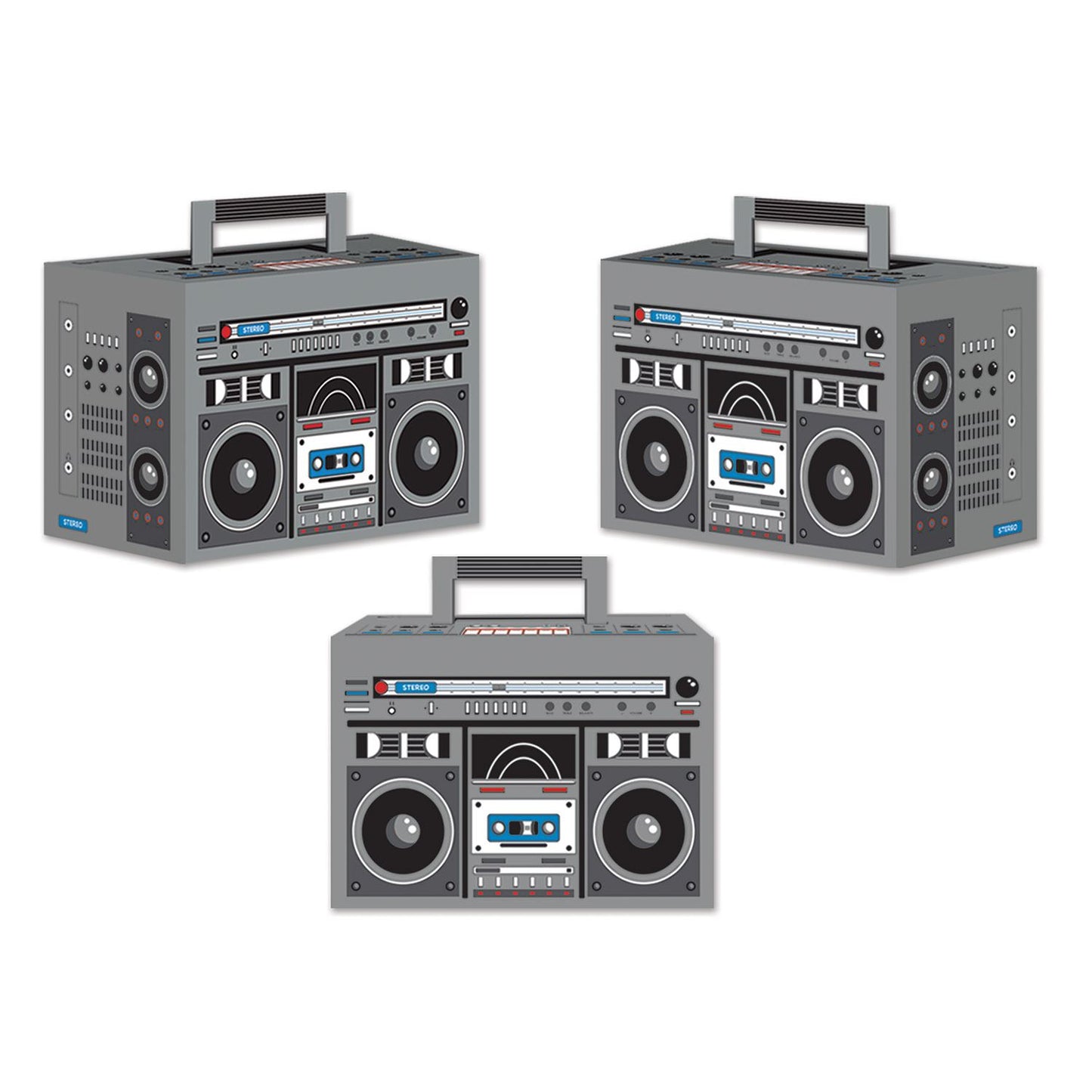 Beistle Boom Box Favor Boxes - 80's | Party Supply | Decoration