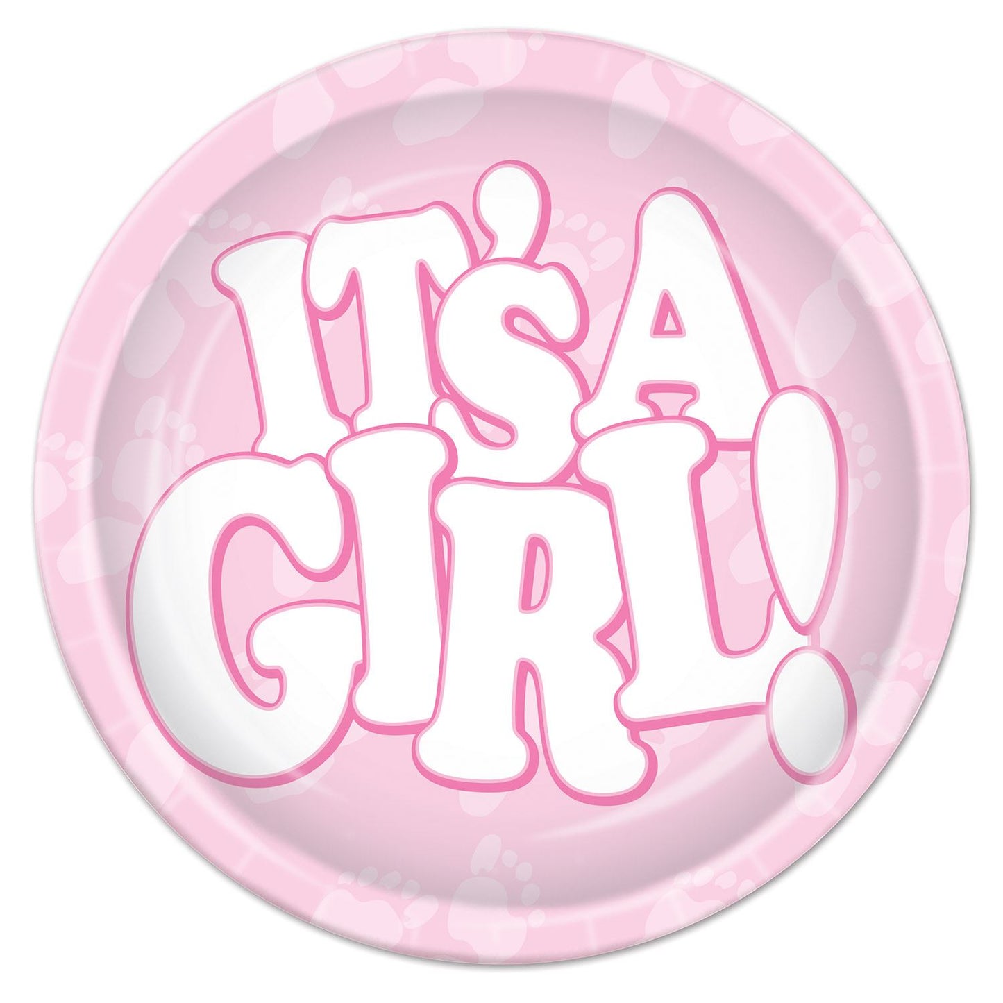 Beistle It's A Girl! Plates - Baby Shower | Party Supply | Decoration