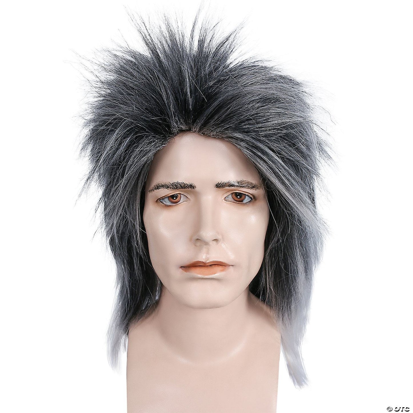Mens Beetle Juice III Wig | Black-White