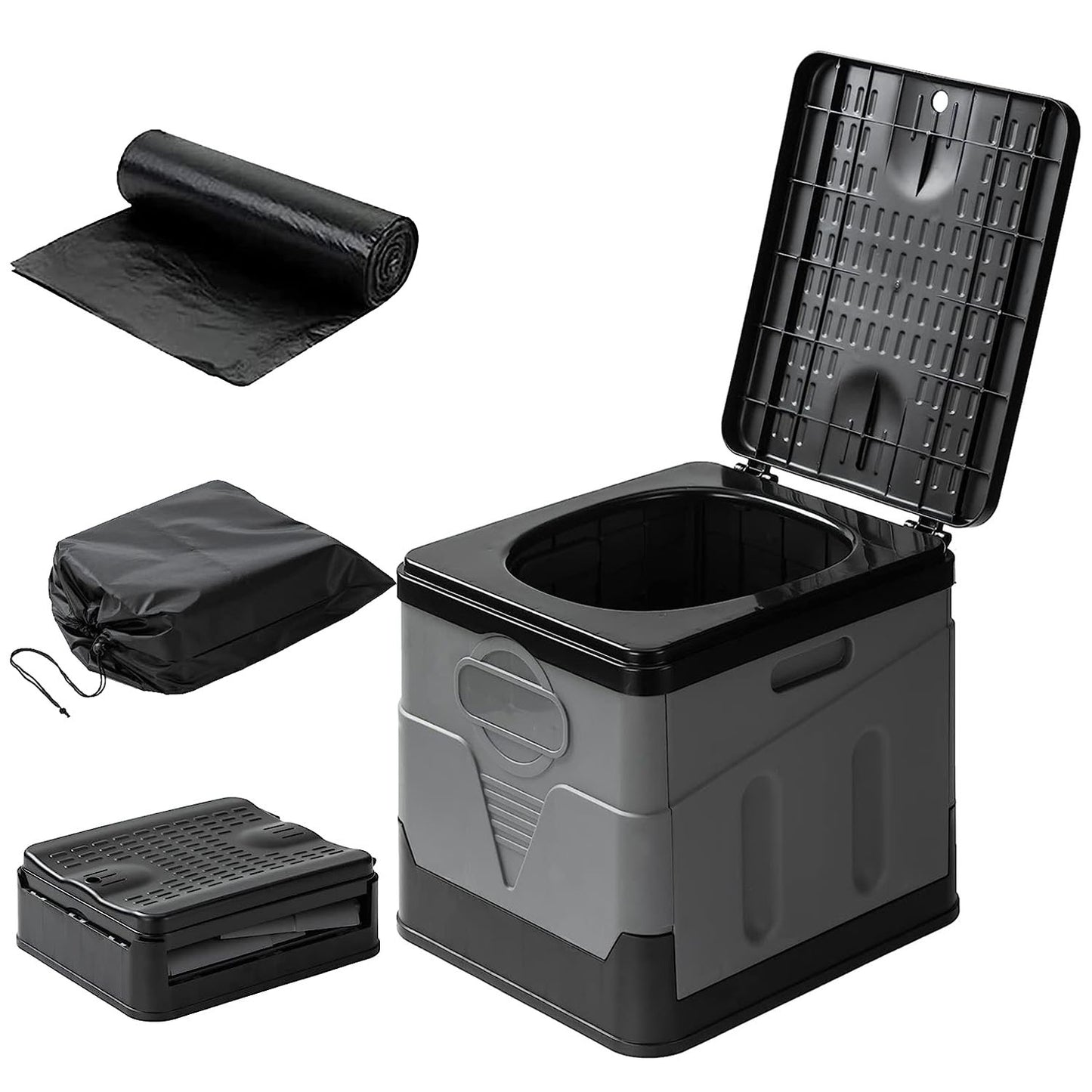 Portable Toilet for Car Camping Boating Hiking Outdoor Travel Potty with Carry