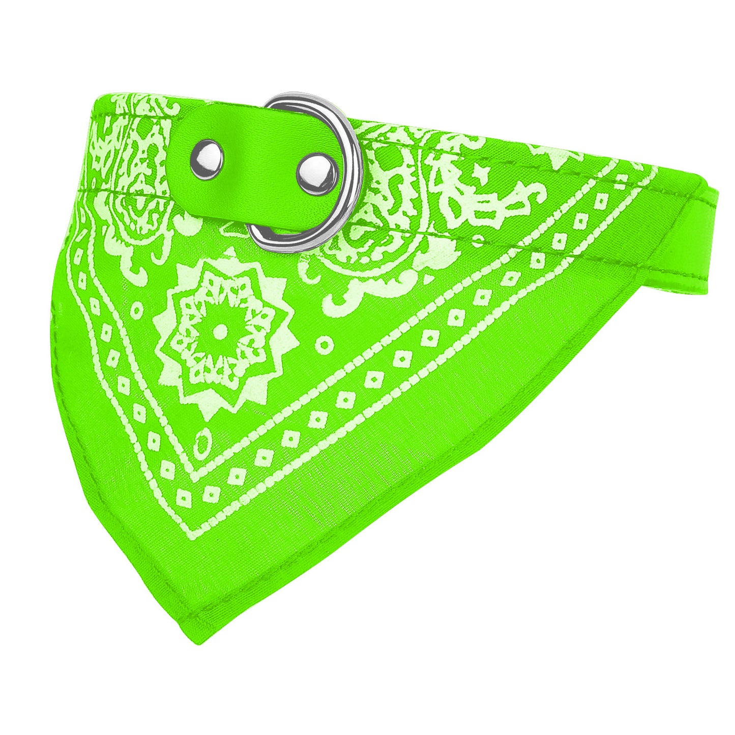 Adjustable Bandana Leather Pet Collar Triangle Scarf Pet Supplies Dog Suppl 2071