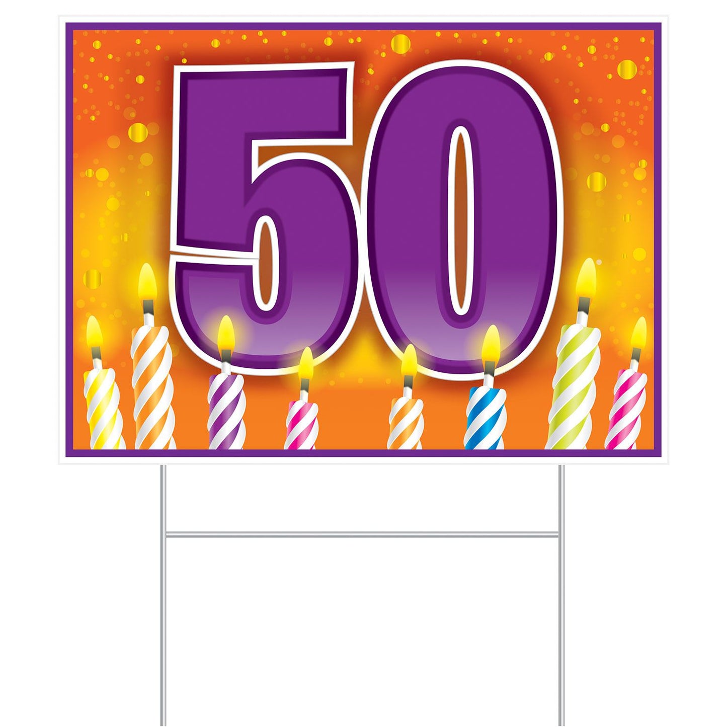 Beistle All Weather "50" Birthday Yard Sign - Birthday-Age Specific | Party