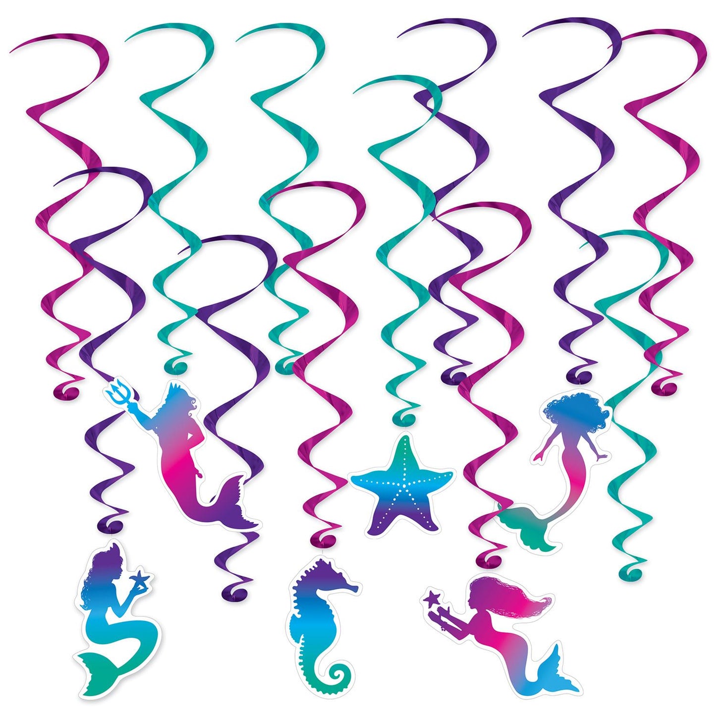 Beistle Mermaid Whirls | Party Supply | Decoration