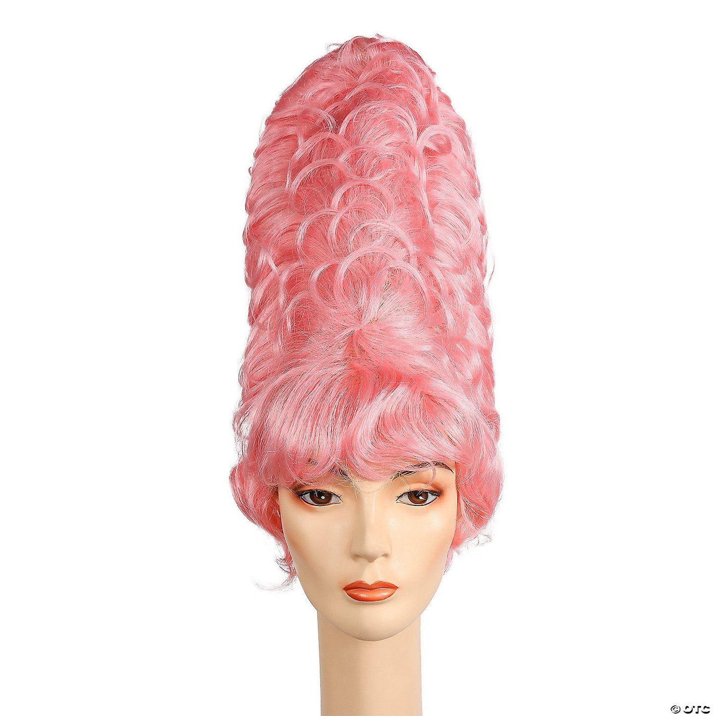 Womens Light Pink Gigantic Beehive Wig | Pink-Light