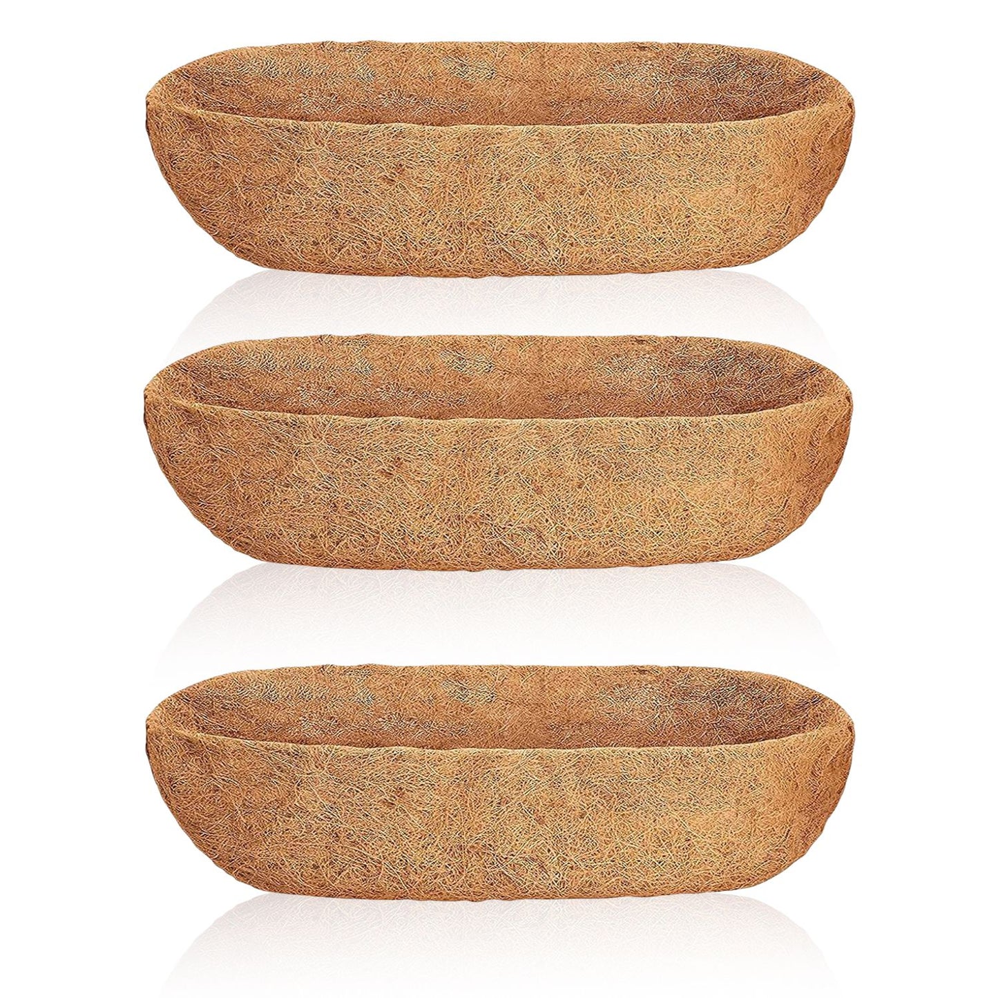 3Pcs 24in/30in/36in Trough Coco Liners For Planters Coconut Coir Planter fo 9920