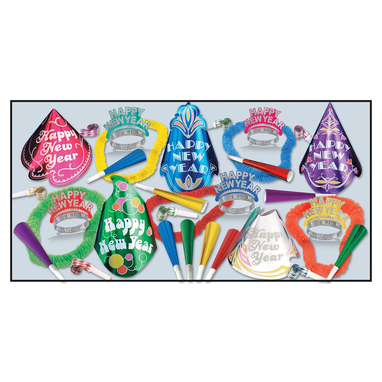Beistle Cabaret New Year Assortment (for 50 people) - New Years | Party Supply