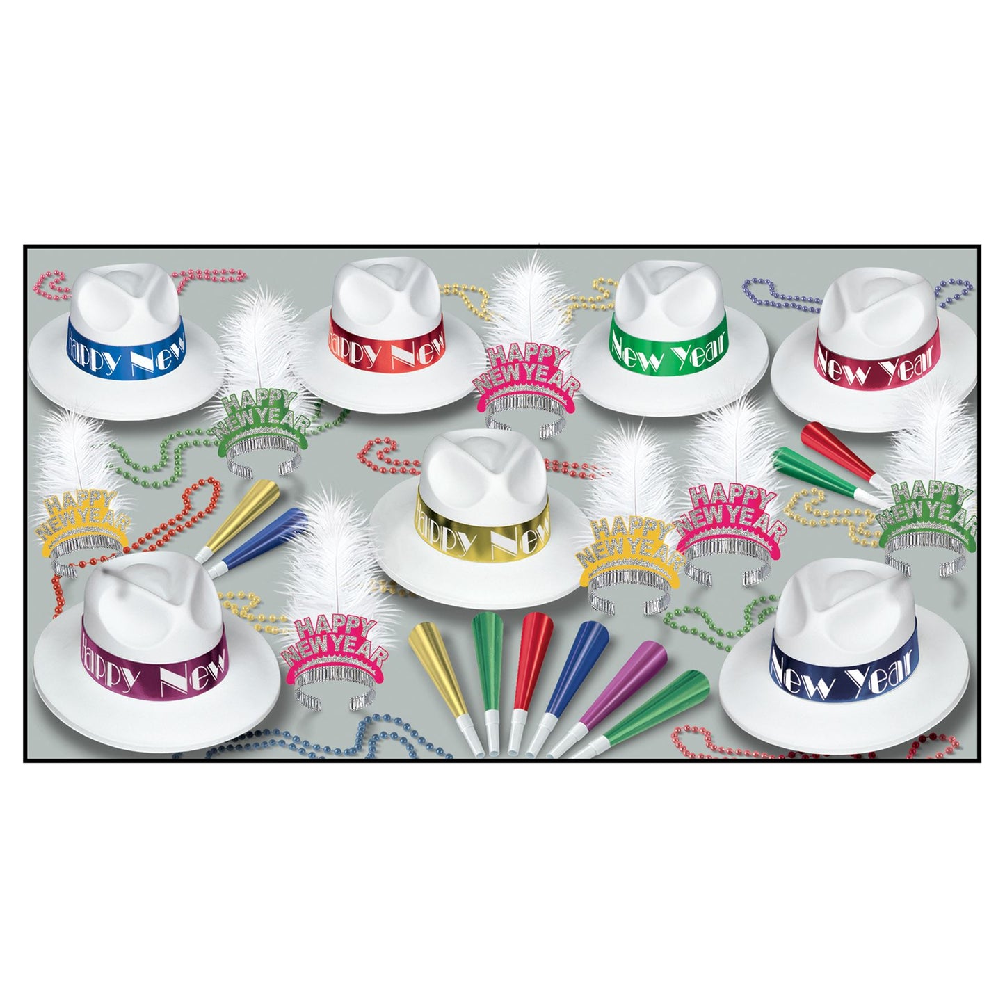 Beistle Caribbean Swing Asst for 50 - New Years | Party Supply | Decoration
