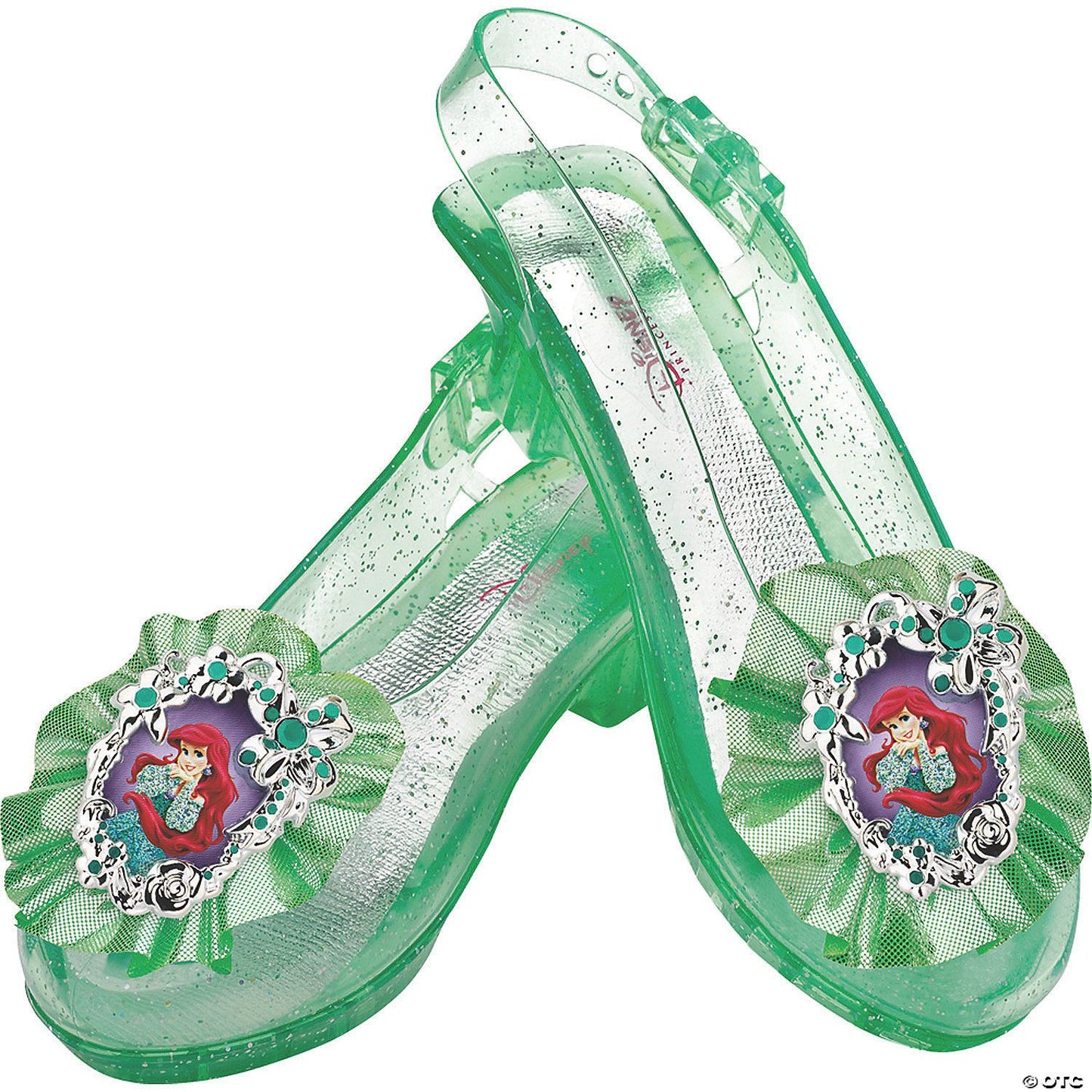 Kids Disney?ÇÖs The Little Mermaid Ariel Green Sparkle Jelly Shoes