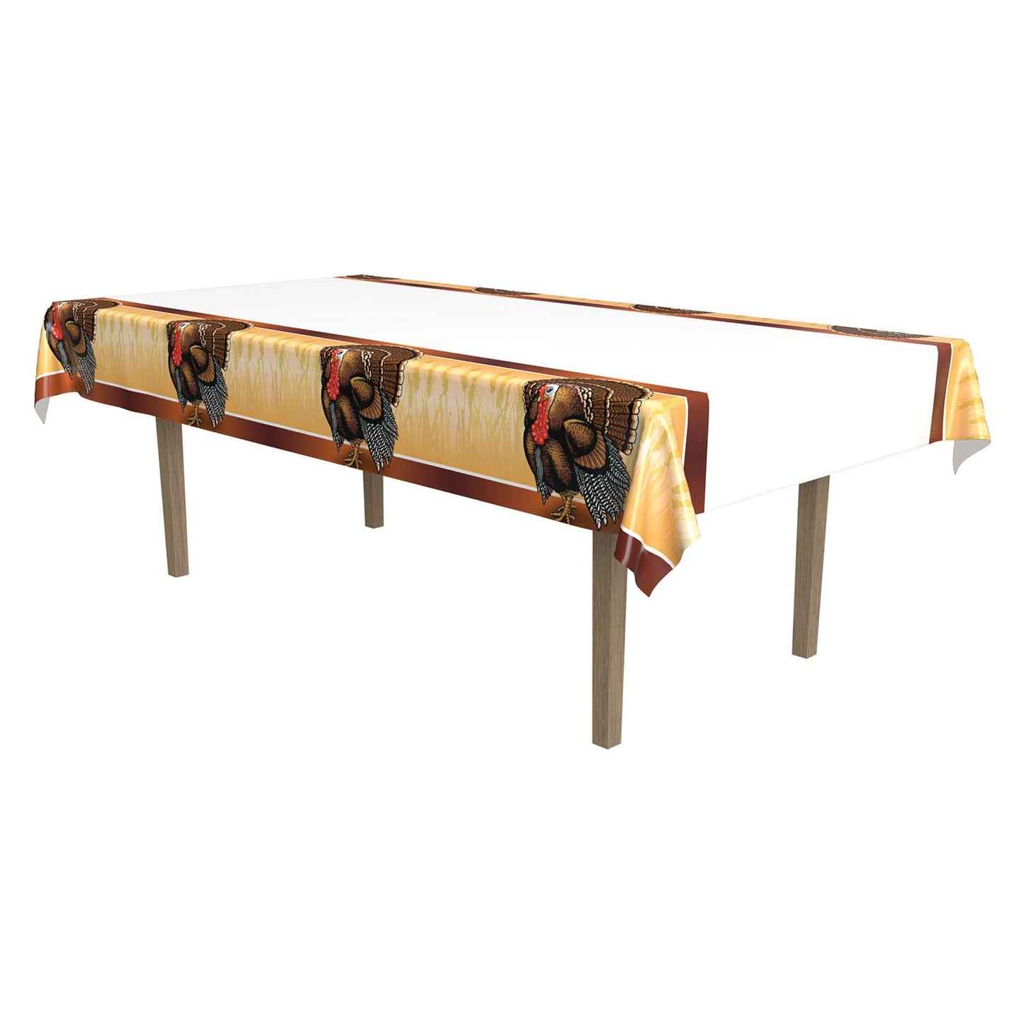 Beistle Turkey Tablecover - Thanksgiving/Fall | Party Supply | Decoration