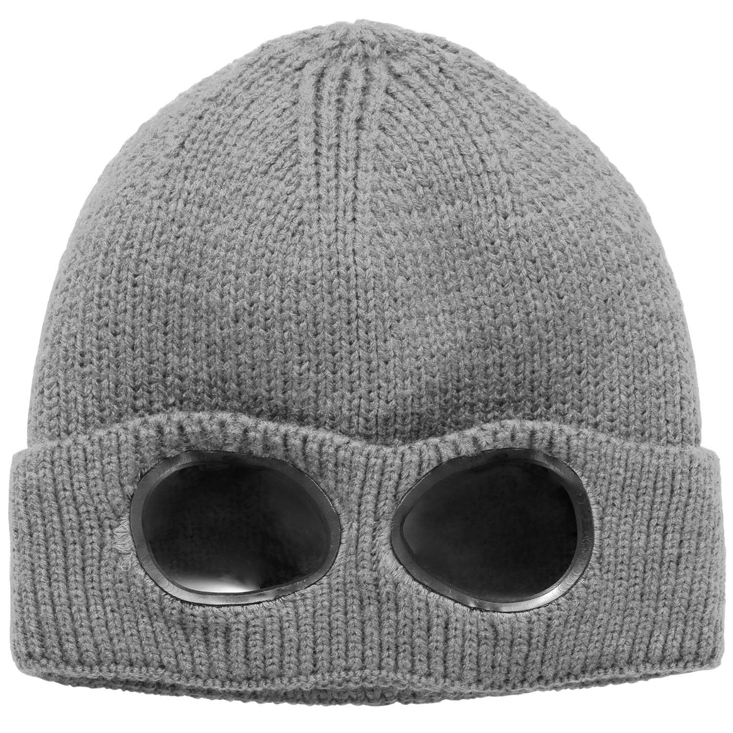 Unisex Knit Beanie Hat with Goggle Chunky Winter Warm Hat Skull Cap 4 Color 2777