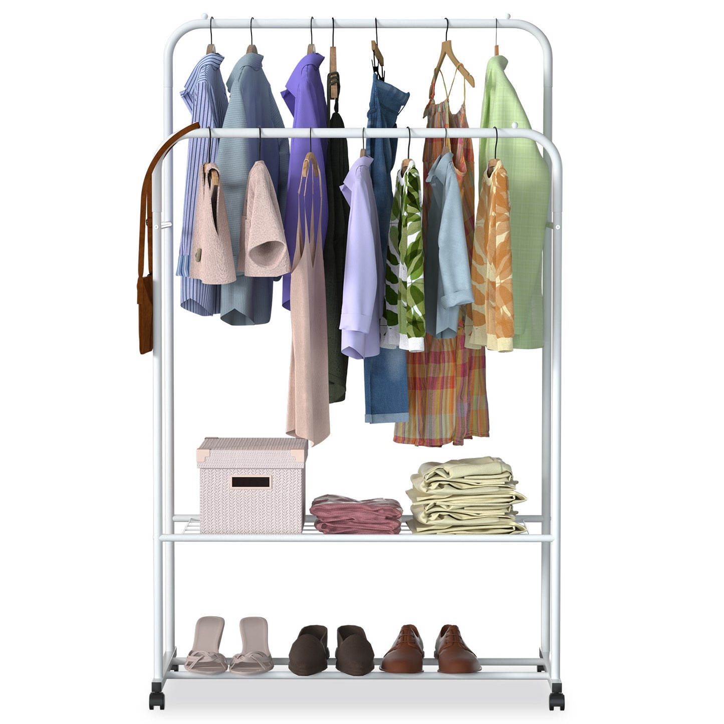 Garment Hanging Rack Clothing Hanging Rail Pillow Shoe Display Organizer St 7504