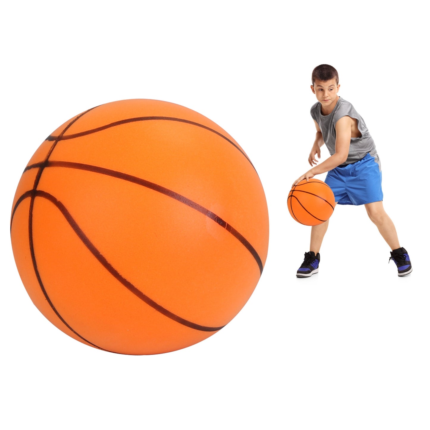 Silent Basketball Foam Bouncing Silent Basketball Uncoated High Density Foam